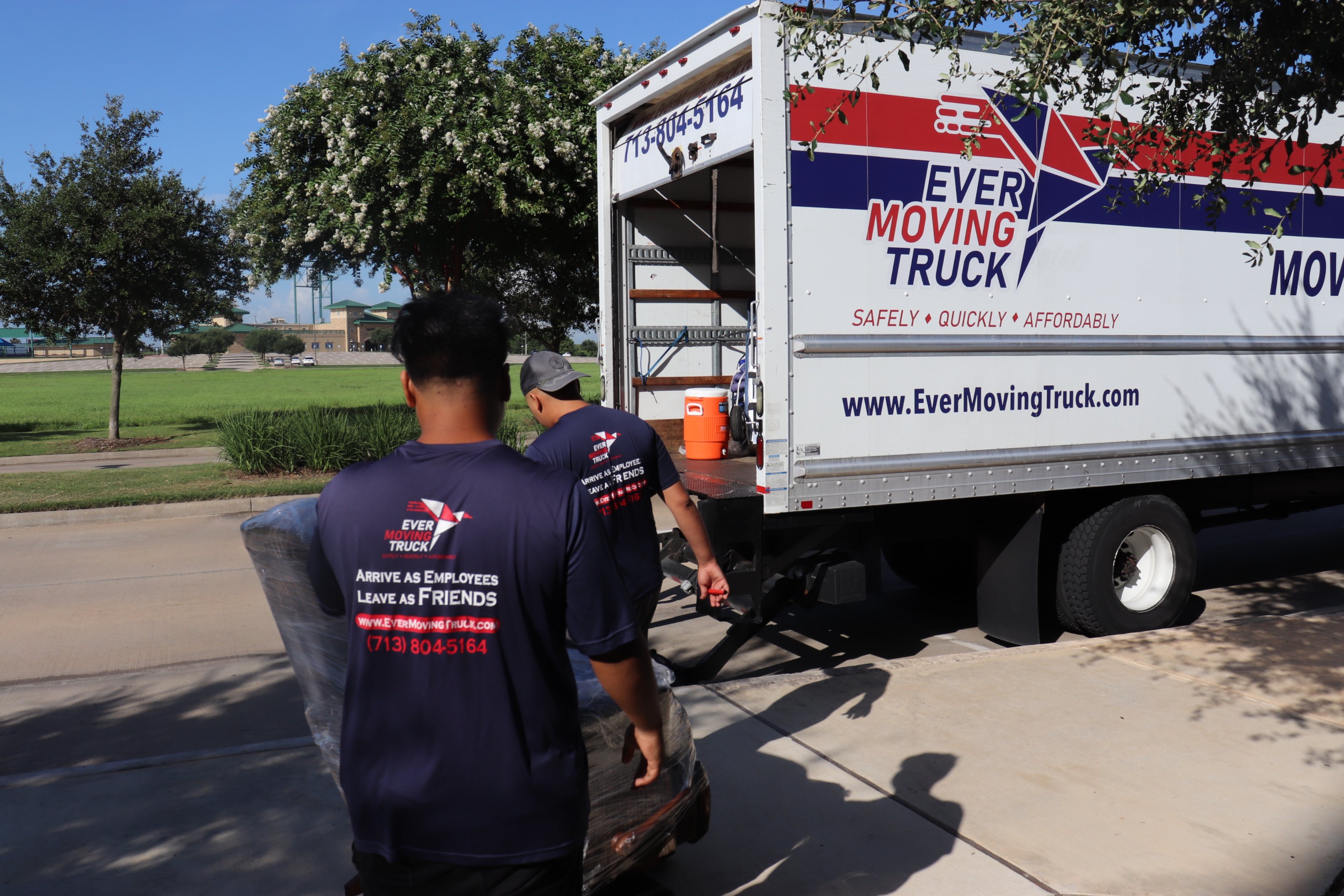 Professional moving team
