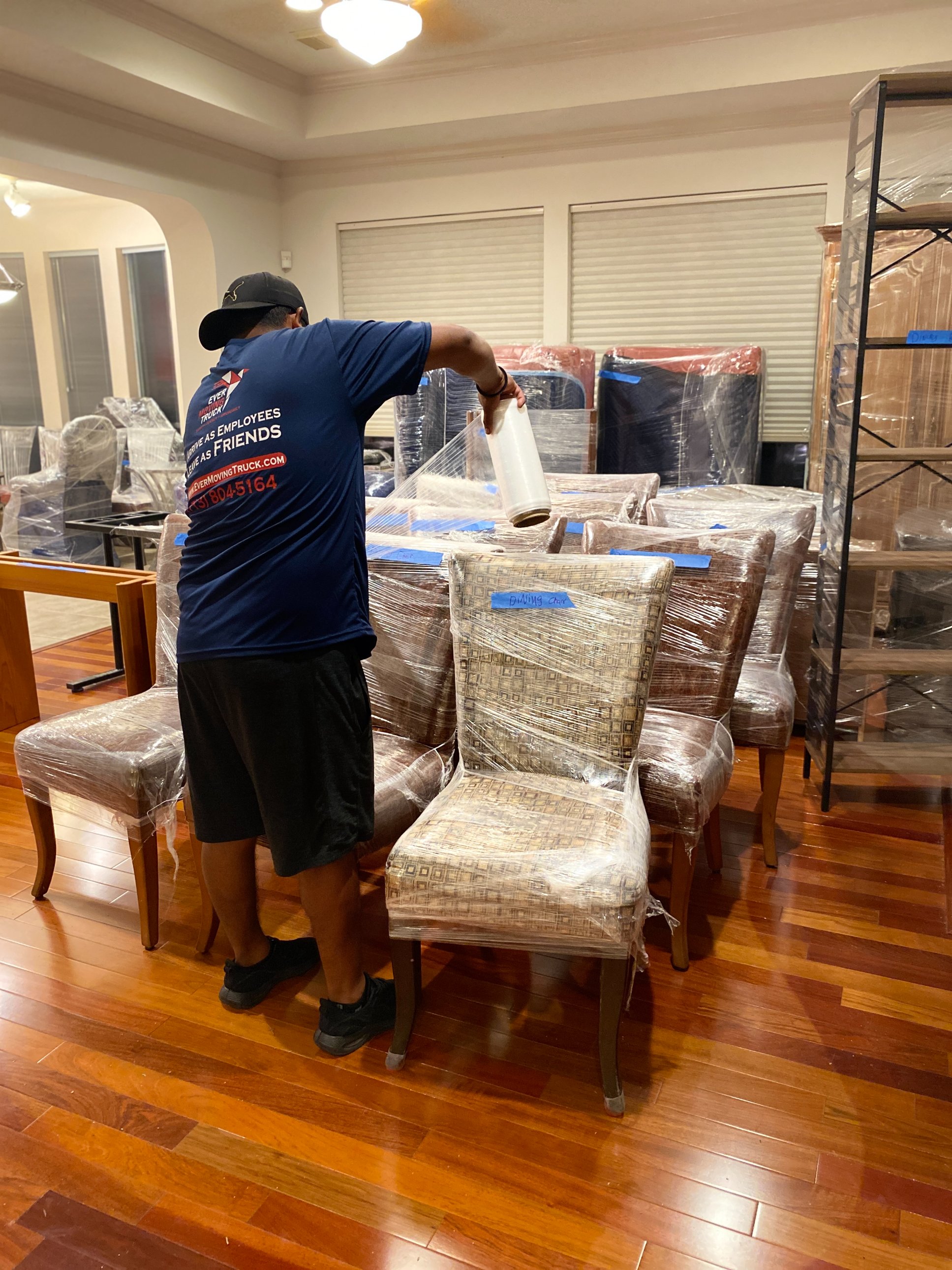 Wrapping And Padding All Furniture
